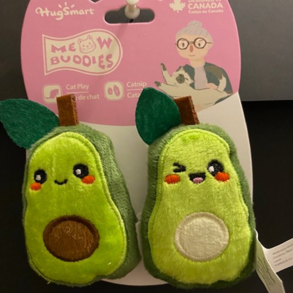 Hug Smart: *Cat play* *Catnip* (Avocado) 2 Pack